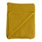 Плед вязаный горчичного цвета essential,  130х180 см - фото 243607