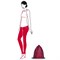 Рюкзак складной mini maxi sacpack dark ruby - фото 247125