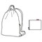 Рюкзак складной mini maxi sacpack dark ruby - фото 247126