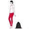Рюкзак складной mini maxi sacpack dots - фото 247142