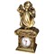 Часы настольные Ангел с фонариком цвет: сусальное золото Н25 см - фото 251660