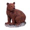 Фигура садовая Медведь на камне L52W28H57 см. - фото 251864