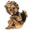 Фигурка декоративная Ангел сидит сусальное золото  H18 см. - фото 252052