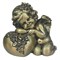 Фигука декоративная Ангел Сердце роз цвет: золото L15W9H13см - фото 252291