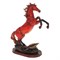 Фигурка декоративная Конь цвет: красный L30W15H40см - фото 252339