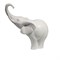 Фигура декоративная Слон цвет: белый глянец L15W7H16см - фото 252374