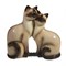 Фигура декоративная Кошки сиамские 713433/C007 - фото 252439