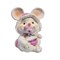 Фигурка декоративная Мышка-малышка с пустышкой (белый) L6,5 W8 H9 см - фото 252683