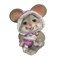 Фигурка декоративная Мышка-малышка (серый) L6,5 W8 H9 см - фото 253977