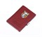 Кошелек S.Quire, натуральная кожа красная тисненая матовая 70*93*12 мм - фото 255163