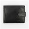 Портмоне S.Quire, натуральная воловья кожа, черный, гладкая, 11,4 x 9,2 x 1 см - фото 255187