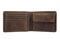 Бумажник KLONDIKE «Peter», натуральная кожа в темно-коричневом цвете, 12 х 9,5 см - фото 258192