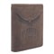 Бумажник KLONDIKE «Don», натуральная кожа в темно-коричневом цвете, 9,5 х 12 см - фото 258201