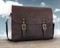 Сумка KLONDIKE «Brett», натуральная кожа в темно-коричневом цвете, 38 х 33 х 7 см - фото 258733