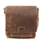 Сумка KLONDIKE Native, натуральная кожа в коричневом цвете, 35 х 13 х 36 см - фото 258826