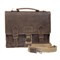 Портфель KLONDIKE Native, натуральная кожа в коричневом цвете, 38 х 14 х 33 см - фото 258870