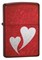 Широкая зажигалка Zippo Double Hearts 24183 - фото 282305