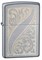 Широкая зажигалка Zippo Scrolled Feather 21139 - фото 282388