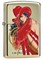 Широкая зажигалка Zippo Olivia 20595 - фото 282482
