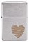 Широкая зажигалка Zippo Heart Design 200 - фото 282508