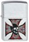 Широкая зажигалка Zippo Skull&Cross 200 - фото 282532