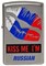 Широкая зажигалка Zippo Kiss me Im Russian 205 - фото 282611