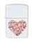 Широкая зажигалка Zippo Love heart 214 - фото 282731