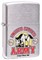 Широкая зажигалка Zippo US Army 24530 - фото 282858