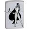 Широкая зажигалка Zippo Girl/Spade 273 - фото 282968