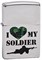 Широкая зажигалка Zippo My Soldier 285 - фото 282986
