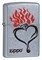 Широкая зажигалка Zippo Heart 28576 - фото 283133
