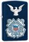 Широкая зажигалка Zippo USCG 28681 - фото 283155