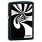 Широкая зажигалка Zippo Black & White Spiral 28297 - фото 283224
