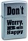 Широкая зажигалка Zippo Don't worry 200 - фото 283240