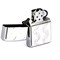 Широкая зажигалка Zippo Classic 24871 - фото 283347