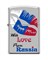Широкая зажигалка Zippo WITH LOVE FROM RUSSIA 205 - фото 283560