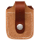 Чехол для зажигалки Zippo LPLB коричневый с ремешком - фото 283620