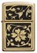 Зажигалка широкая Zippo Gold Floral Flush 20903 - фото 283708