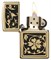 Зажигалка широкая Zippo Gold Floral Flush 20903 - фото 283709