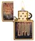 Зажигалка Zippo Rusty Plate с покрытием Brushed Brass, 29879 - фото 283877
