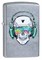 Зажигалка Zippo Skull Headphone с покрытием Street Chrome™, 29855 - фото 283913