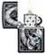 Зажигалка Zippo Skull Clock с покрытием Black Matte, 29854 - фото 283933