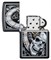 Зажигалка Zippo Skull Clock с покрытием Black Matte, 29854 - фото 283934