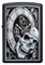 Зажигалка Zippo Skull Clock с покрытием Black Matte, 29854 - фото 283935