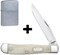 Нож перочинный Zippo Smooth Natural Bone Trapper 105 мм 50545 - фото 284242
