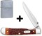 Нож перочинный Zippo Chestnut Bone Standard Jigged Trapperlock 105 мм 50599 - фото 284262