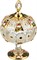 Конфетница с крышкой "Lefard gold glass" D=11 см H=18,5 см - фото 288117