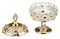 Конфетница с крышкой "Lefard gold glass" D=11 см H=18,5 см - фото 288119