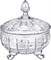 Конфетница с крышкой "Muza crystal" D=17 см H=21 см - фото 288124