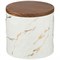 Банка для сыпучих продуктов коллекция "Золотой мрамор" цвет:white 11,5*11 см - фото 293128